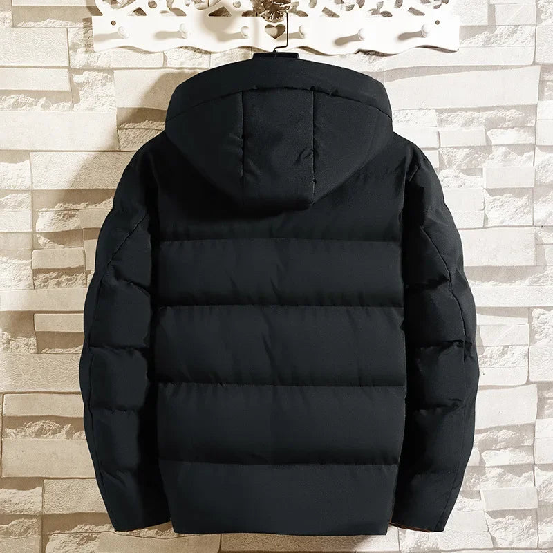 Herren Winter Kapuzen Parka Jacke