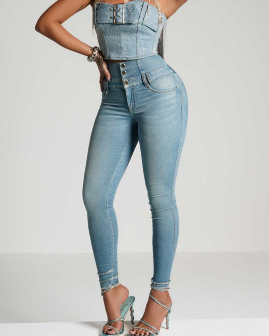 Lässige Sexy High-Waist Jeans