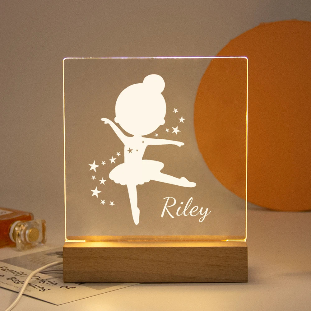 Personalisierte Nachtlampe LED USB Geschenk