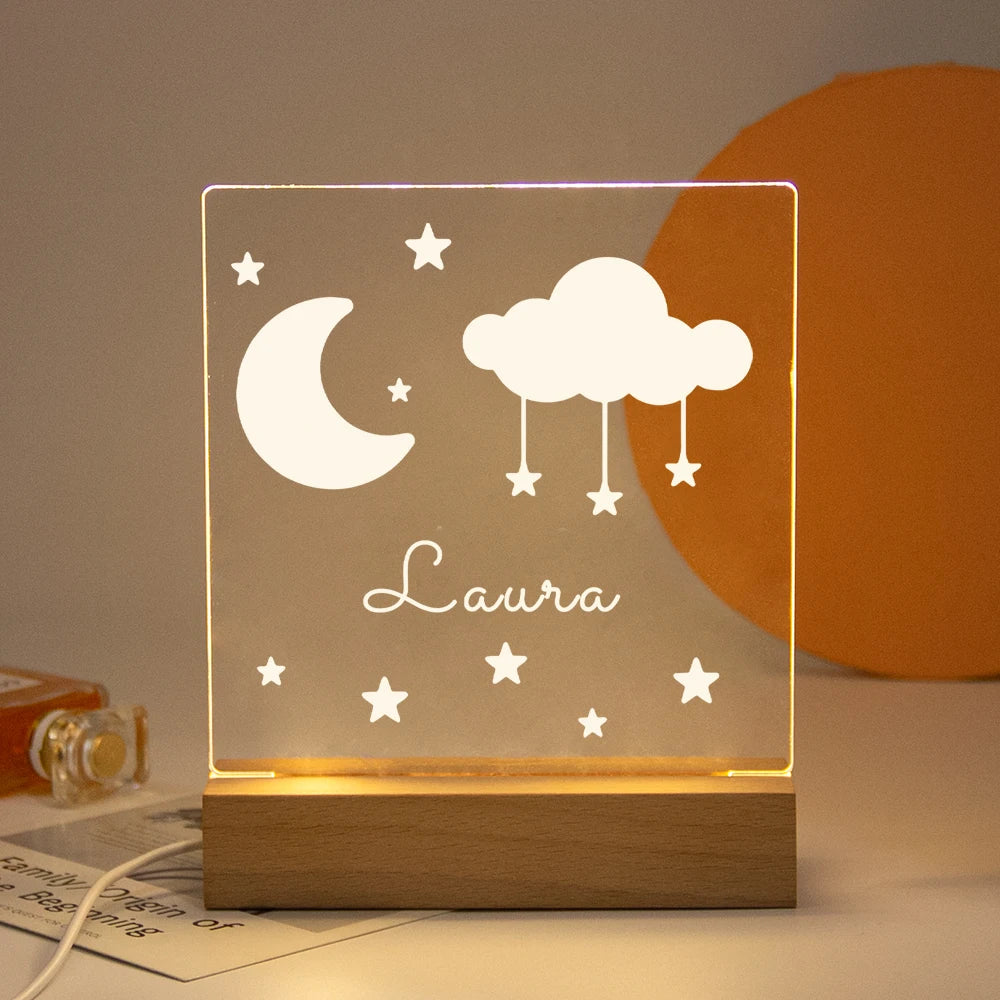 Personalisierte Nachtlampe LED USB Geschenk
