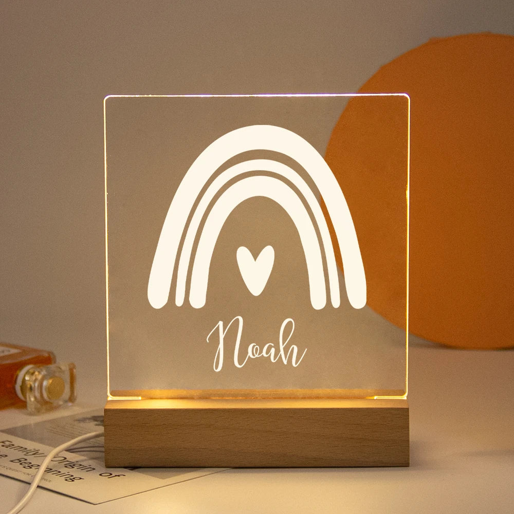 Personalisierte Nachtlampe LED USB Geschenk