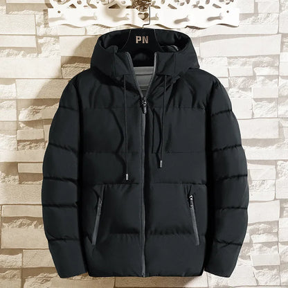 Herren Winter Kapuzen Parka Jacke