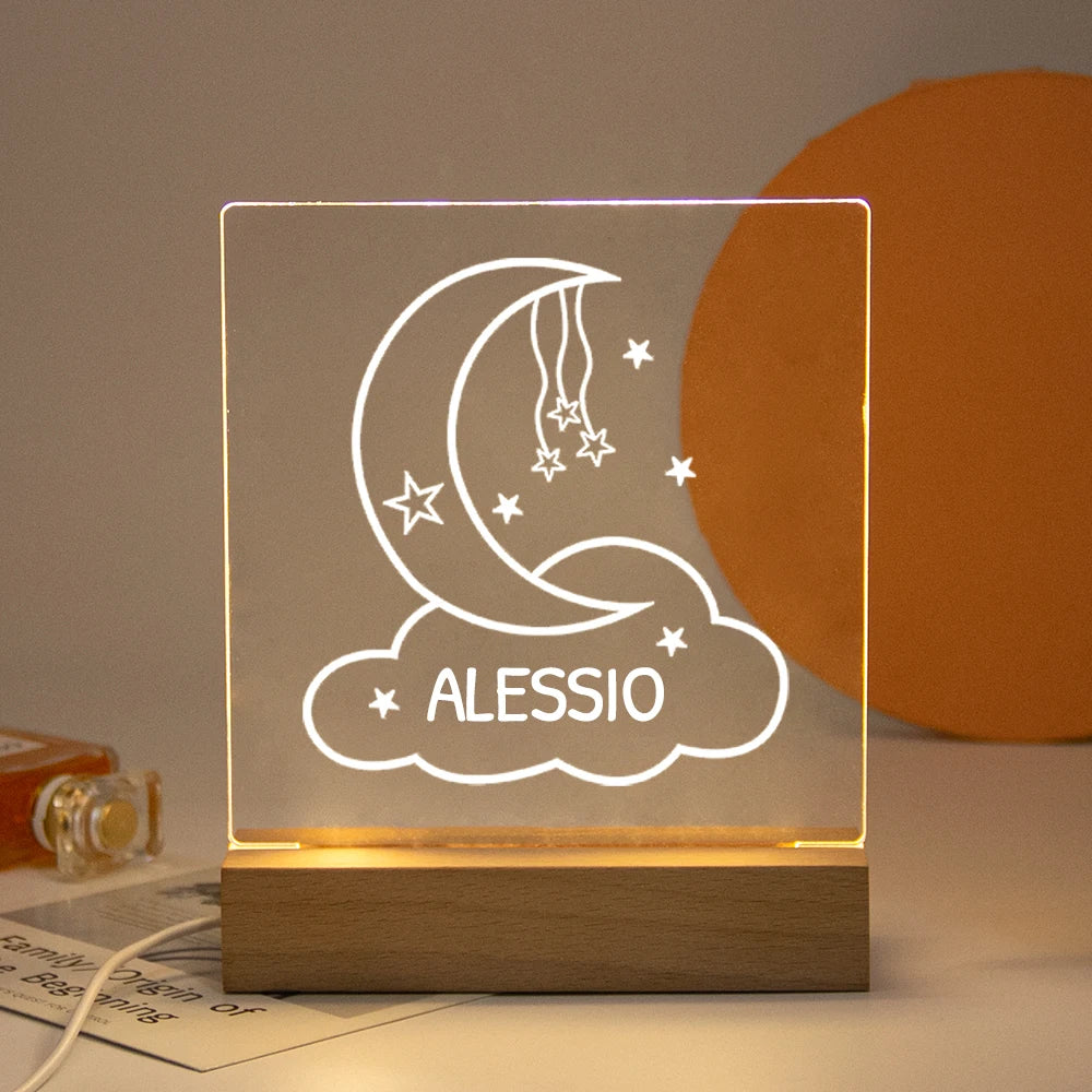 Personalisierte Nachtlampe LED USB Geschenk