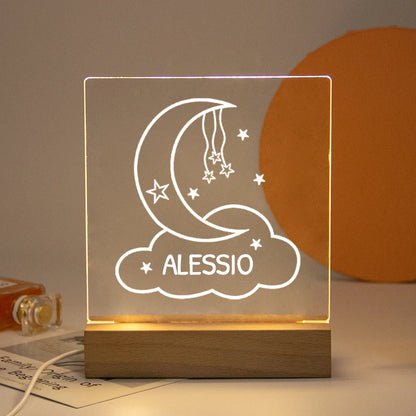 Personalisierte Nachtlampe LED USB Geschenk