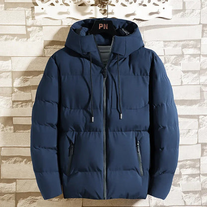 Herren Winter Kapuzen Parka Jacke