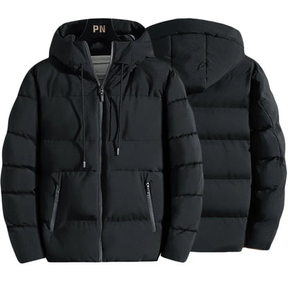 Herren Winter Kapuzen Parka Jacke