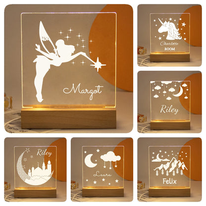 Personalisierte Nachtlampe LED USB Geschenk