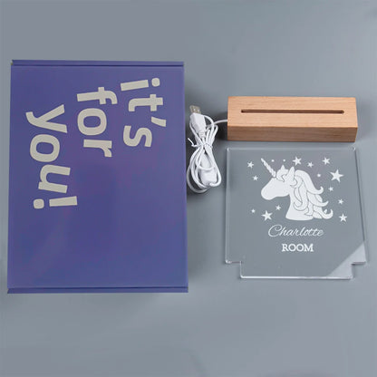 Personalisierte Nachtlampe LED USB Geschenk